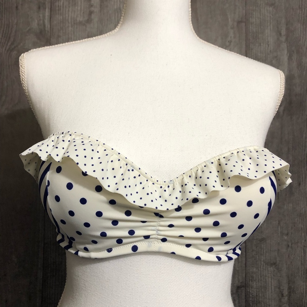 Victoria’s Secret Polka Dot/Stripe Bikini Top